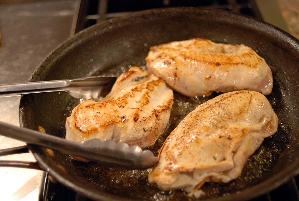 Pan Fried Stuffed Chicken Breasts