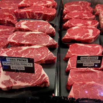 Prime Versus Choice Steaks