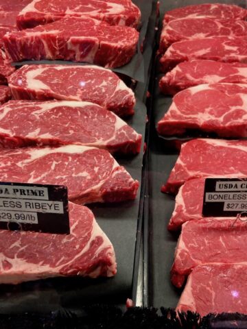 Prime Versus Choice Steaks