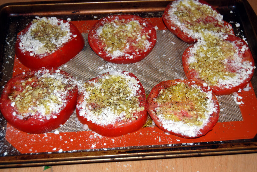 Tomatoes On Pan