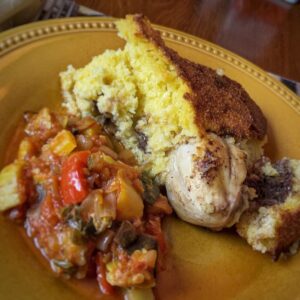 Chicken Baked in Cornbread Recipe