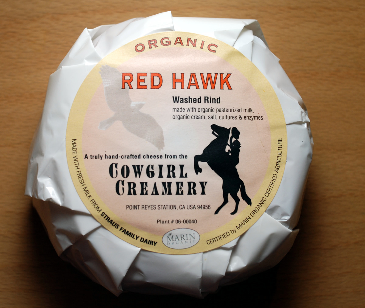 Red Hawk Cheese Cowgirl Creamery