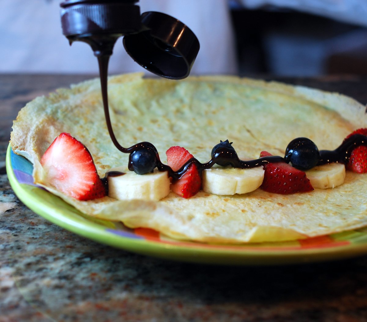 Crepe with Chocolate Sauce