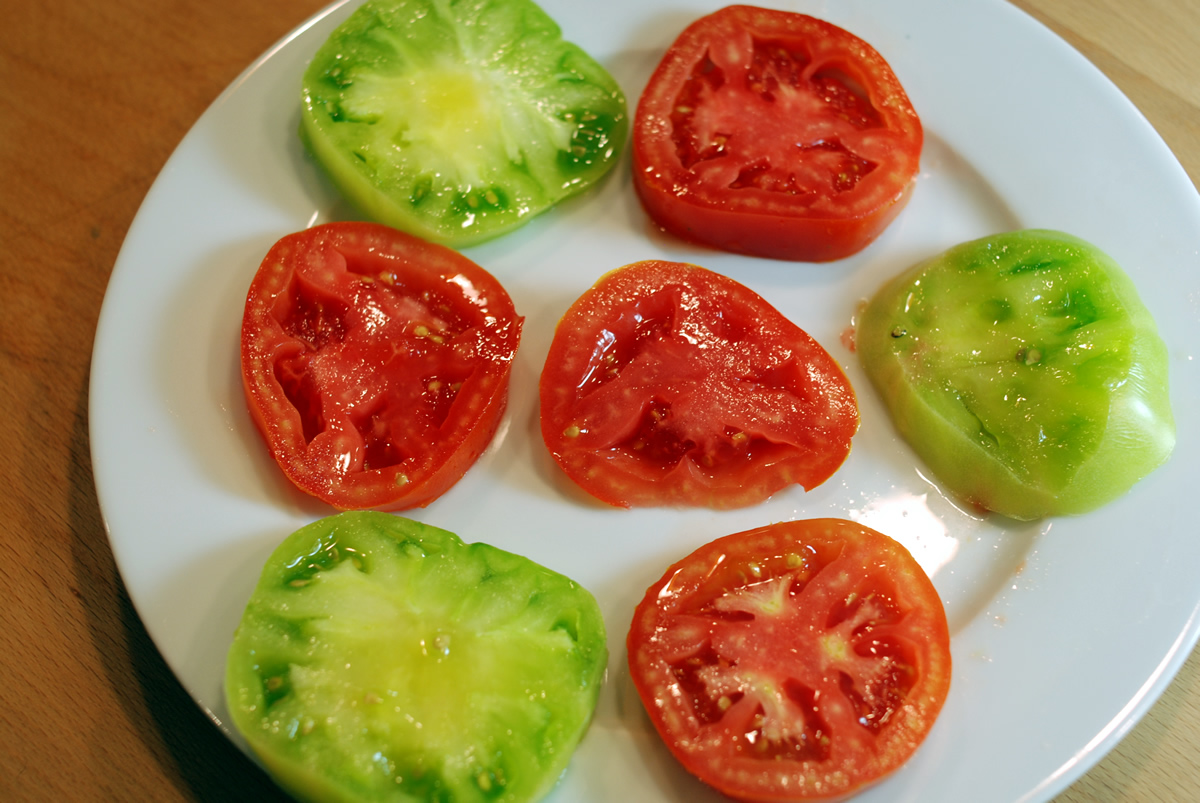 Sliced Heirloom Tomatoes