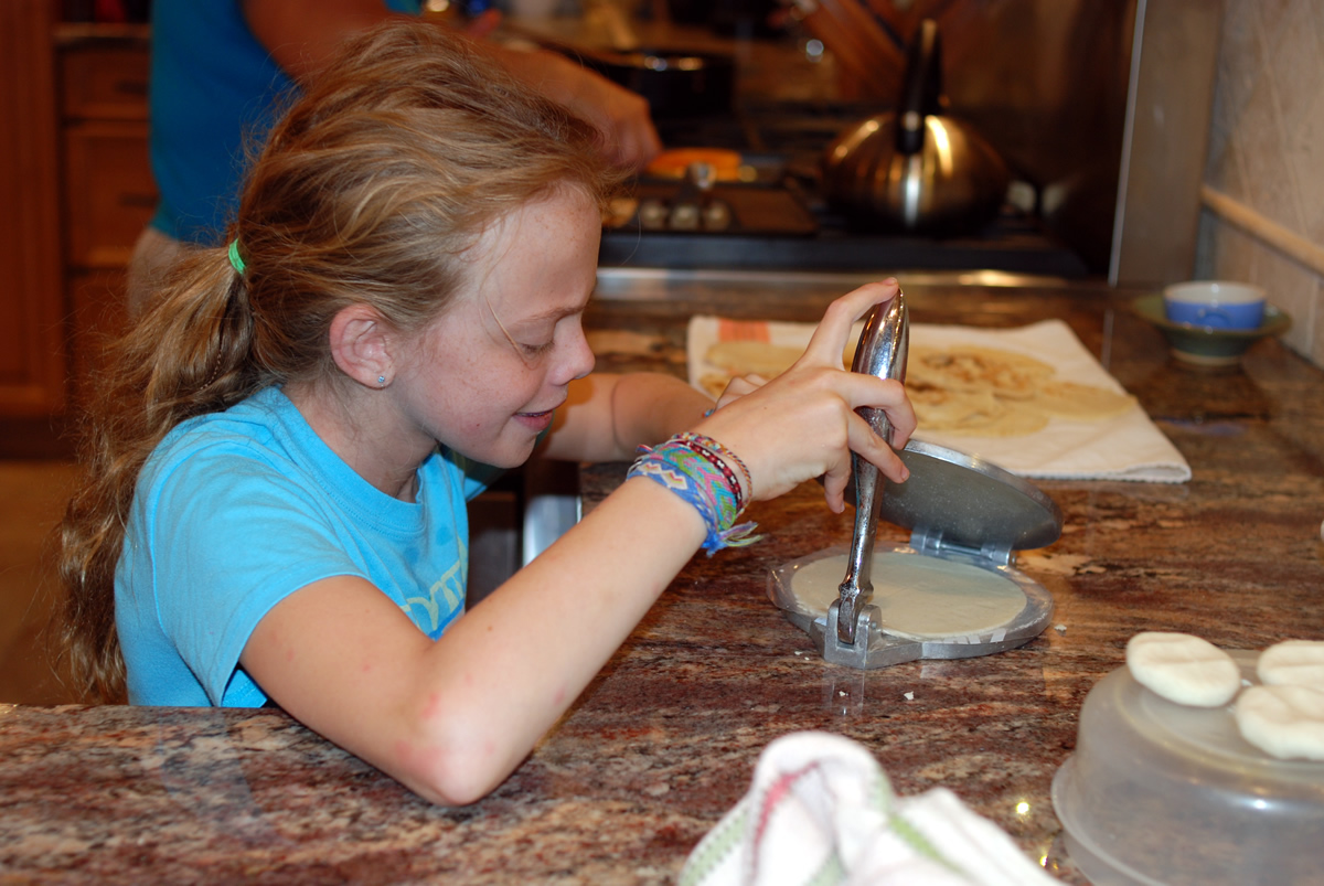 Maddie Pressing Tortilla