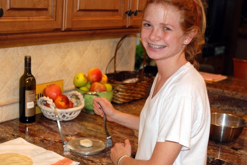 Nell Making Tortillas