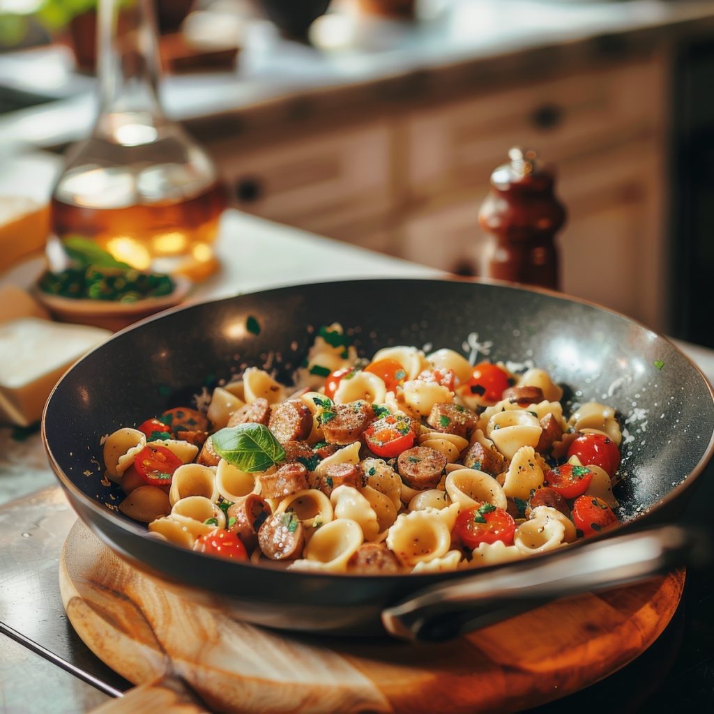 Orecchiette with Sausage and Cherry Tomatoes Recipe