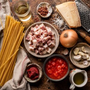 Alla'Amatriciana ingredients