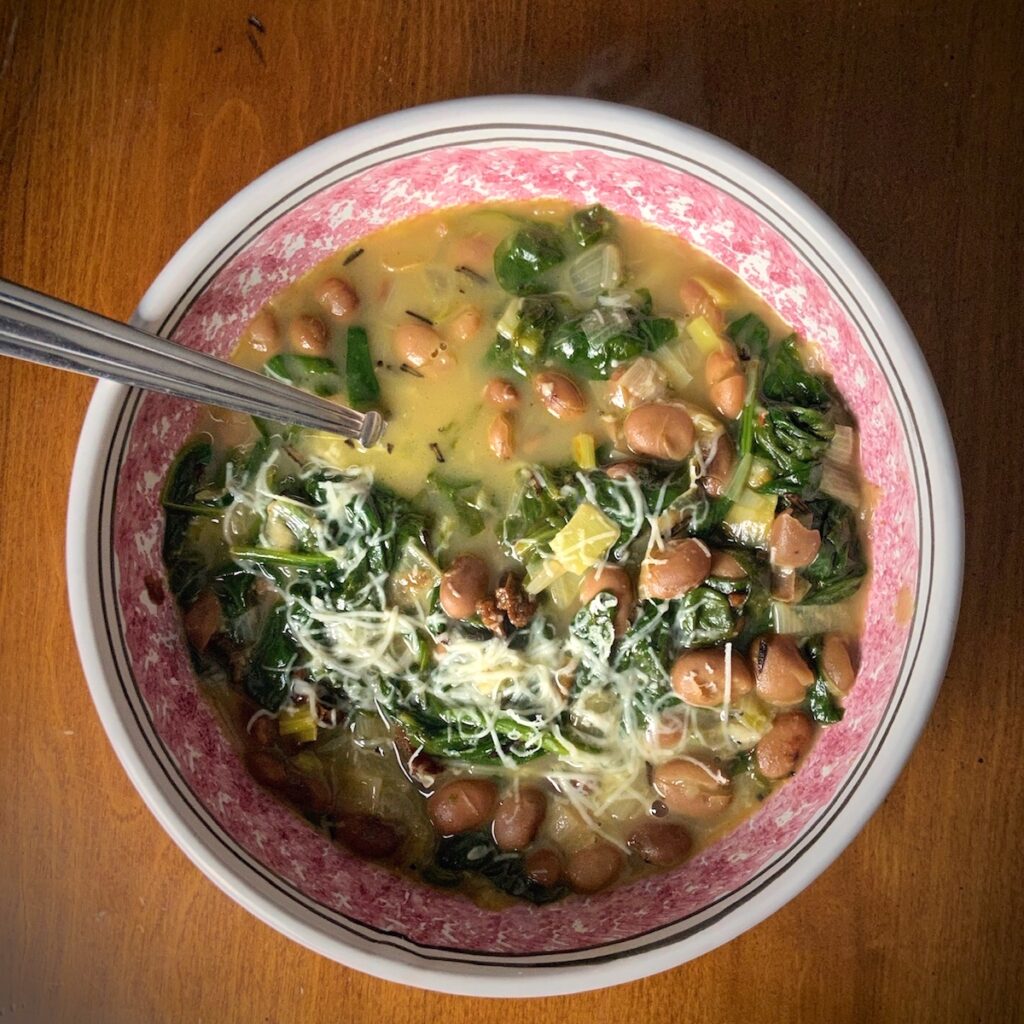 Braised Beans Spinach Pecorino Romano Recipe