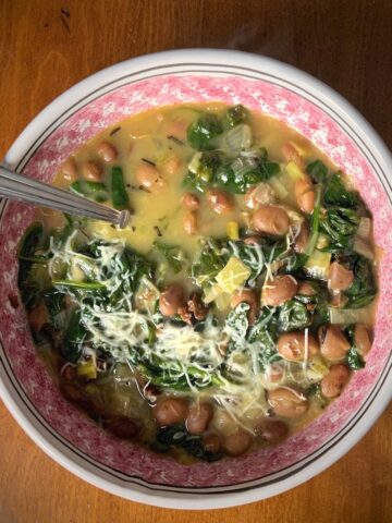 Braised Beans Spinach Pecorino Romano Recipe