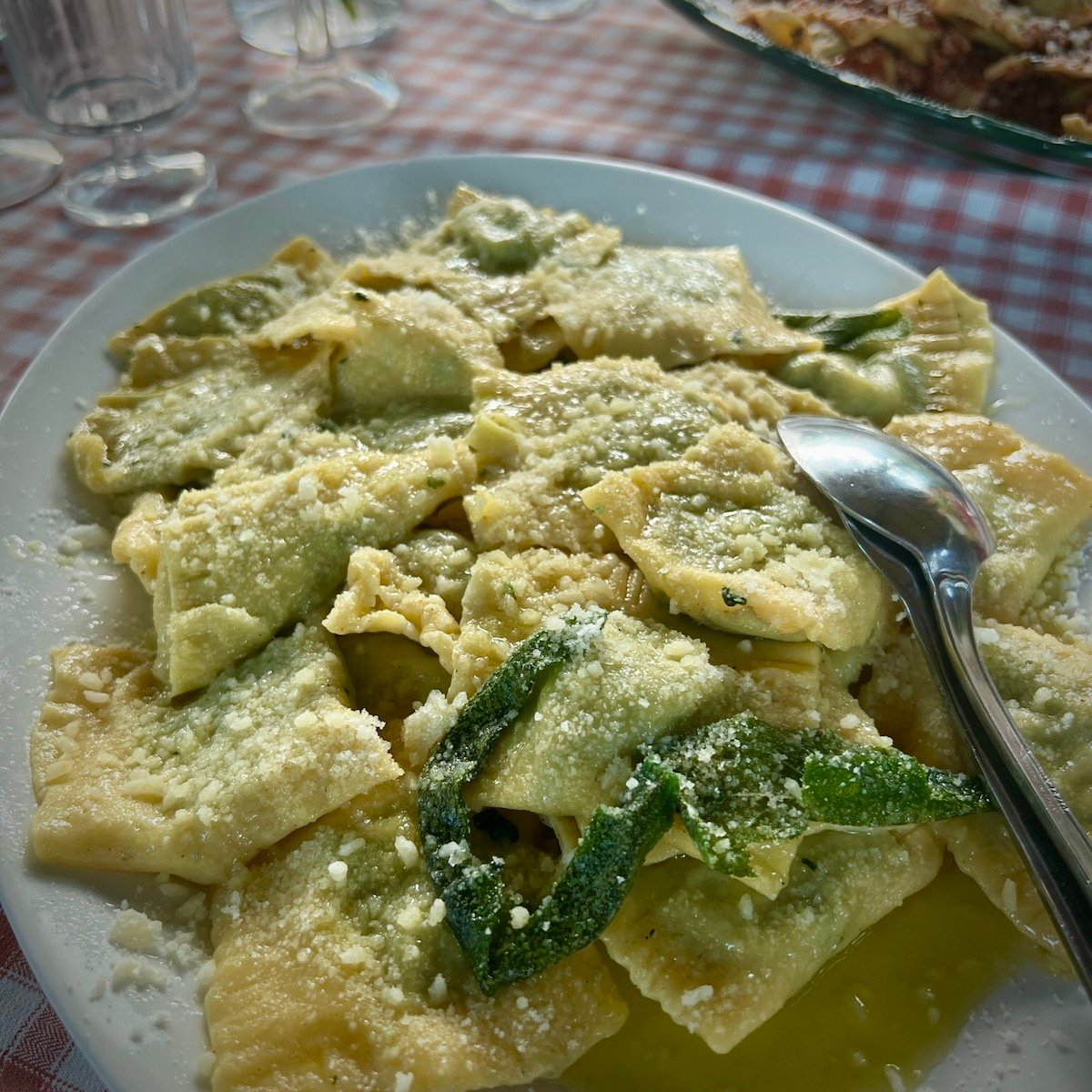 Ravioli with Sage Butter Sauce