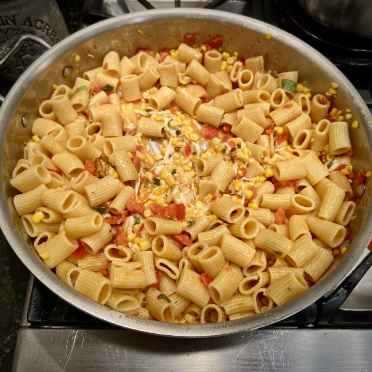 Tomato Corn Mozzarella Pasta Recipe