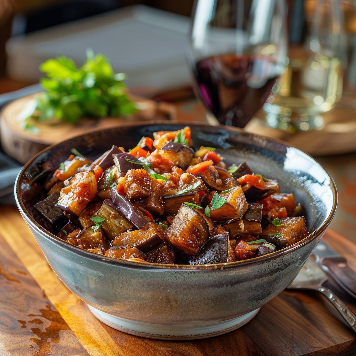 Grilled Eggplant Caponata Recipe