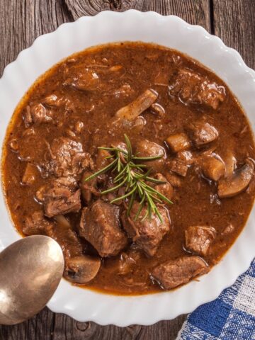 Veal Stew with Mushrooms Recipe