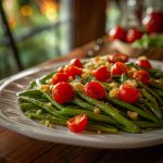 String Beans with tomatoes and garlic recipe