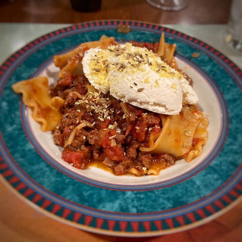 Spicy Ragu Sauce Recipe with Ricotta Cheese and Lemon