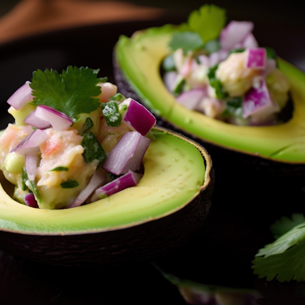 Avocado Stuffed with Ceviche