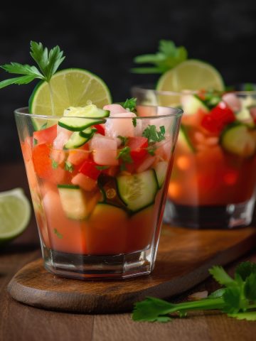 Ceviche in Glass with Lime