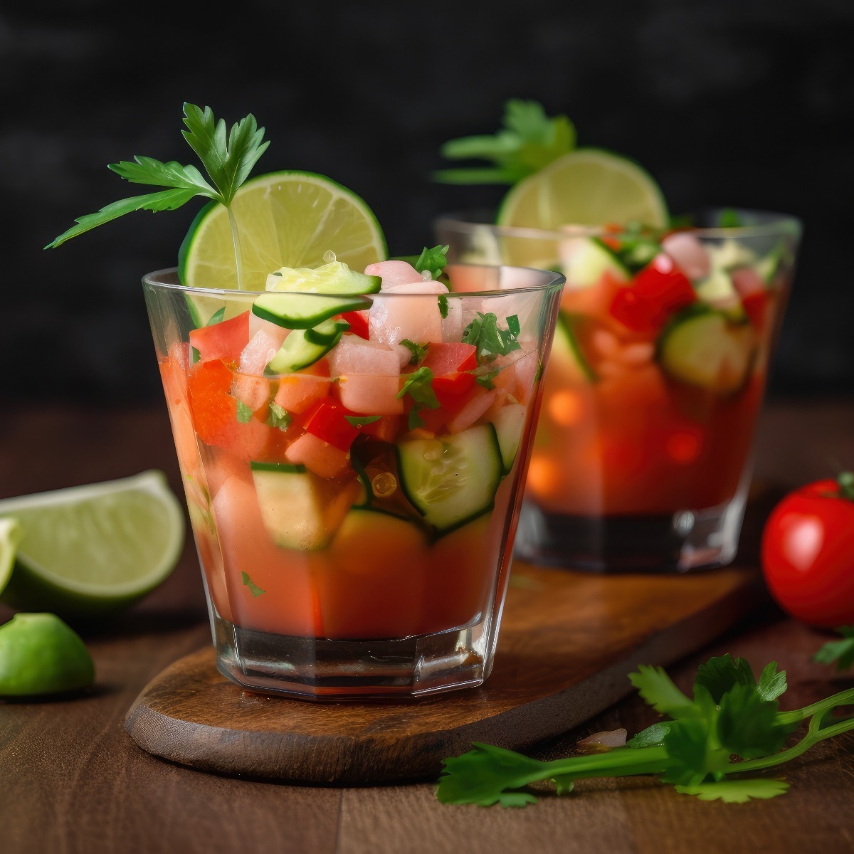 Ceviche in Glass with Lime