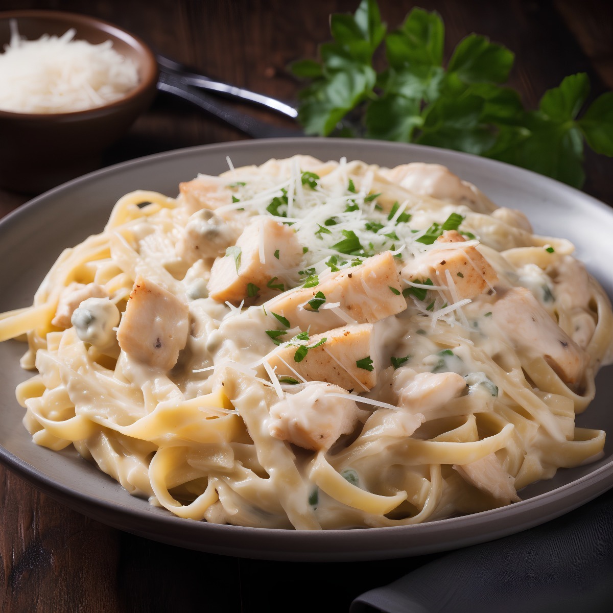 Fettuccini Alfredo with Chicken