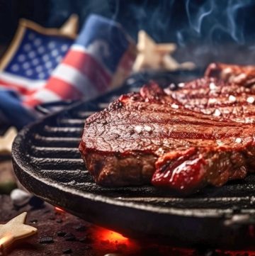 July 4th Steaks on Grill