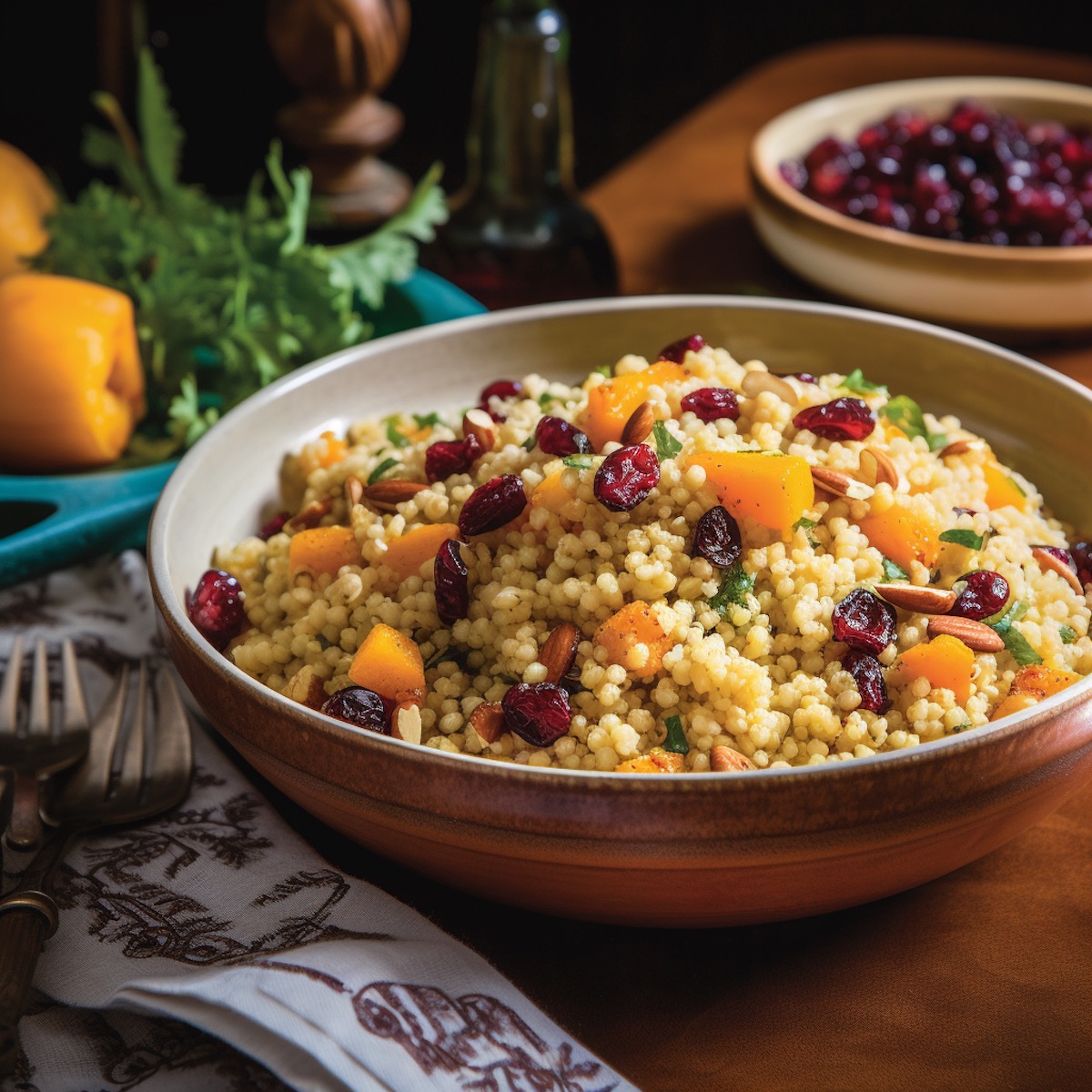 Israeli Couscous with Roasted Squash