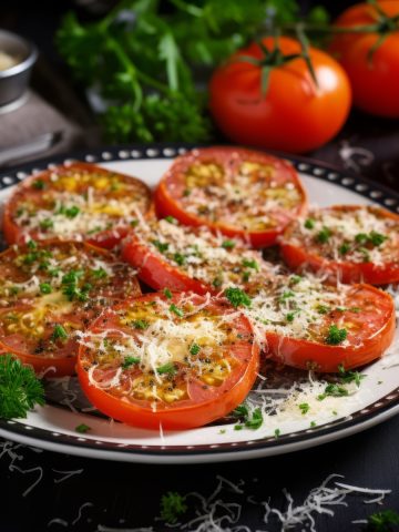 Broiled Tomatoes with Parmesan Cheese