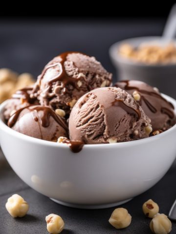 Chocolate Macadamia Nut Gelato