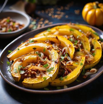 Delicata Squash with Shallots