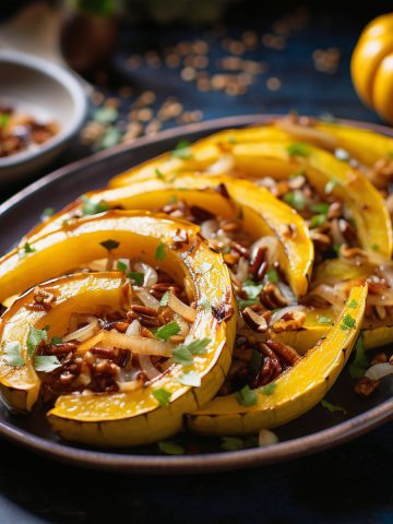 Delicata Squash with Shallots