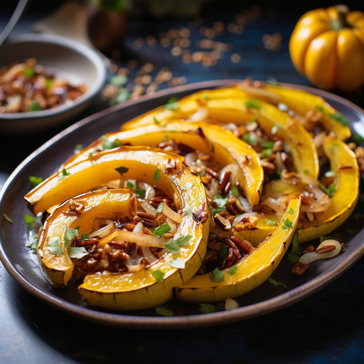 Delicata Squash with Shallots