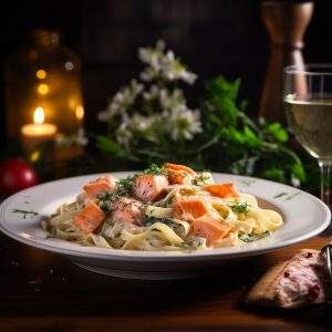 Fettuccini Alfredo Salmon Recipe