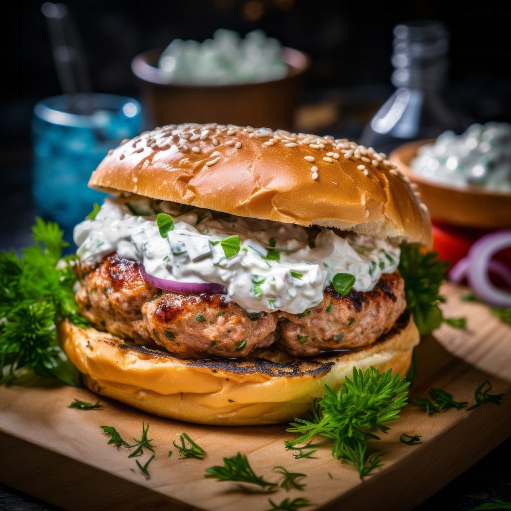 Greek Style Turkey Burgers