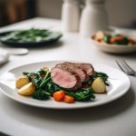 Lamb Tenderloin with Spinach Recipe