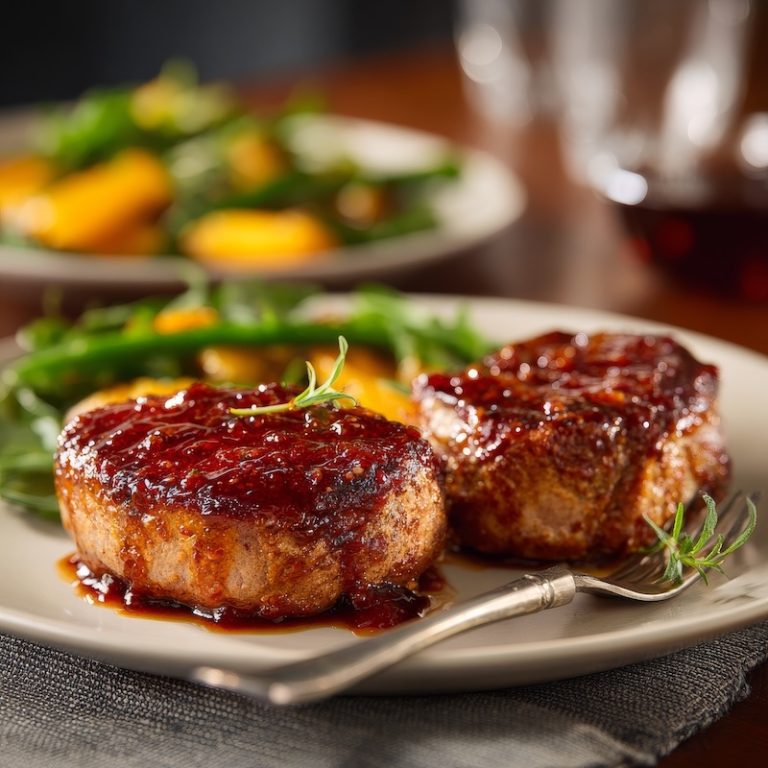 Pork Medallions with Apricot Glaze