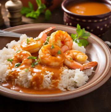 Shrimp with Alburera Sauce