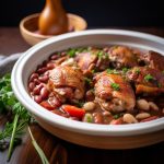 Braised Chicken with Sausage and Beans Recipe