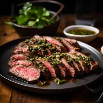 Flank Steak with Chimichurri Sauce