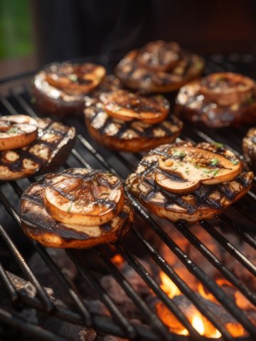 Grilling Portobello Mushrooms