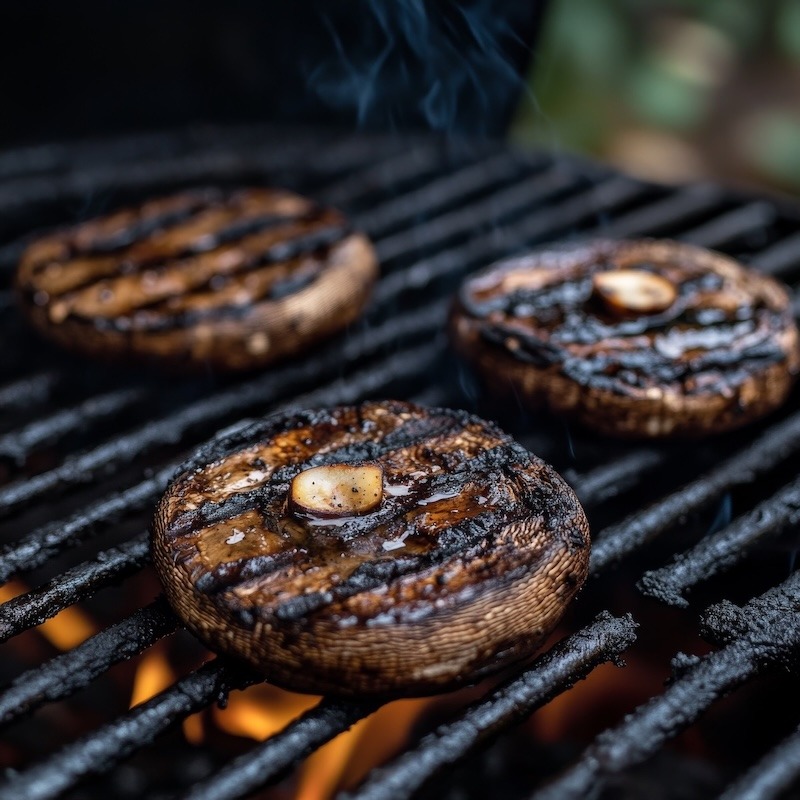 Grilling Portobello Mushrooms