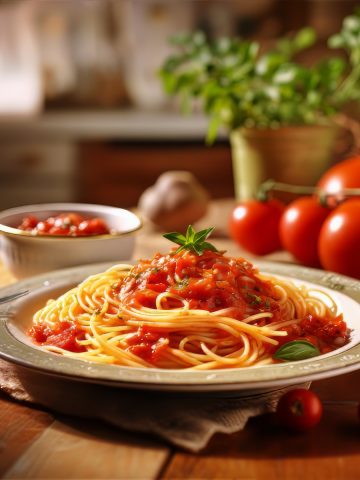 Spaghetti with Tomato and Capers Recipe