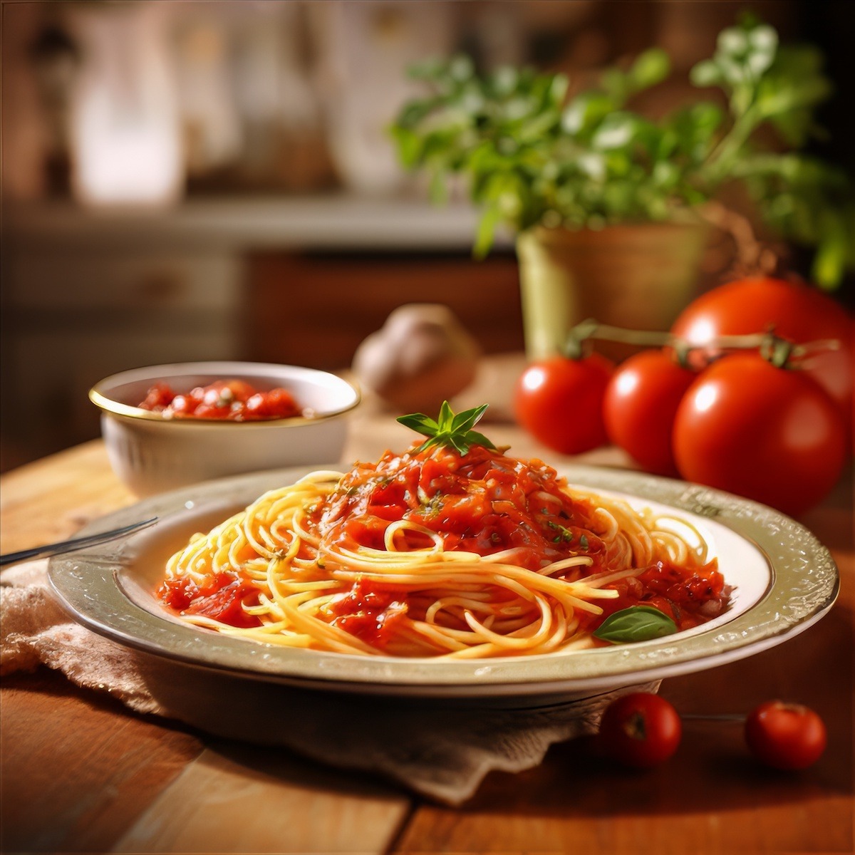 Spaghetti with Tomato and Capers Recipe