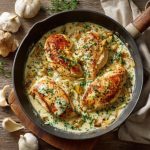 Pan Fried Chicken Breasts with Shallots and Garlic