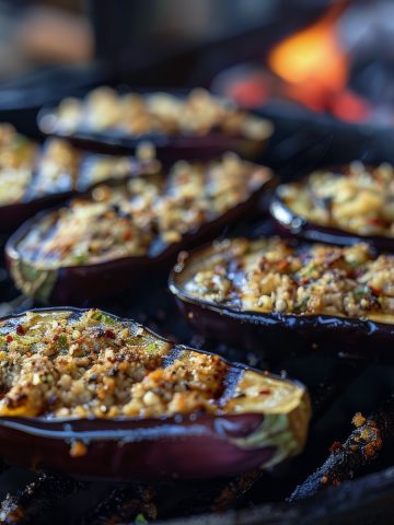 Grilled Eggplant Parmesan