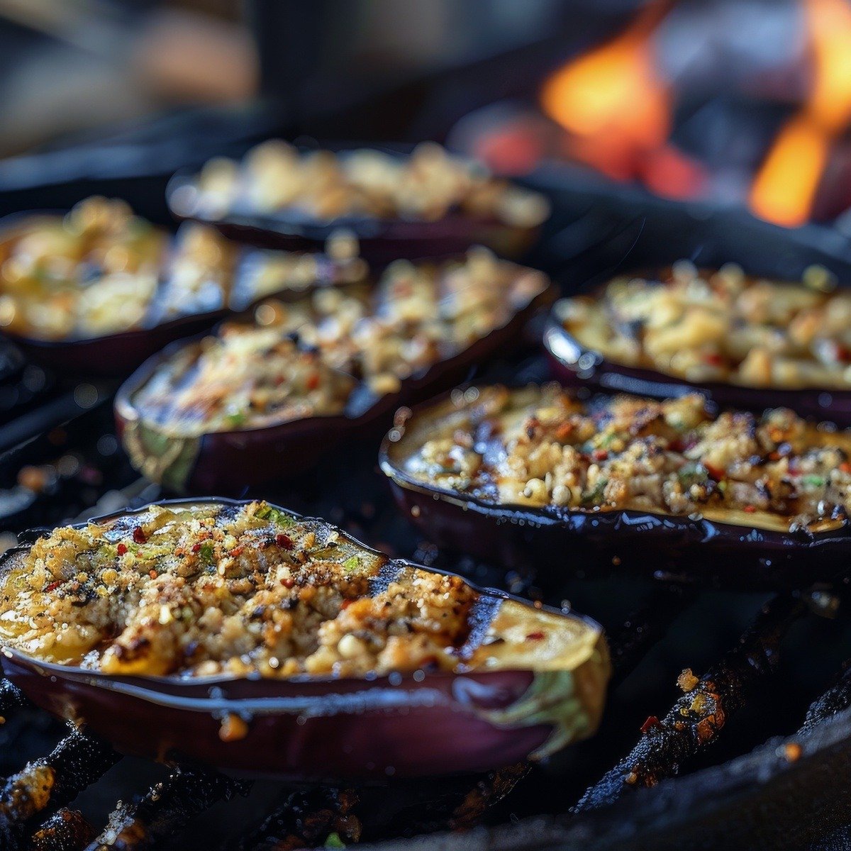 Grilled Eggplant Parmesan