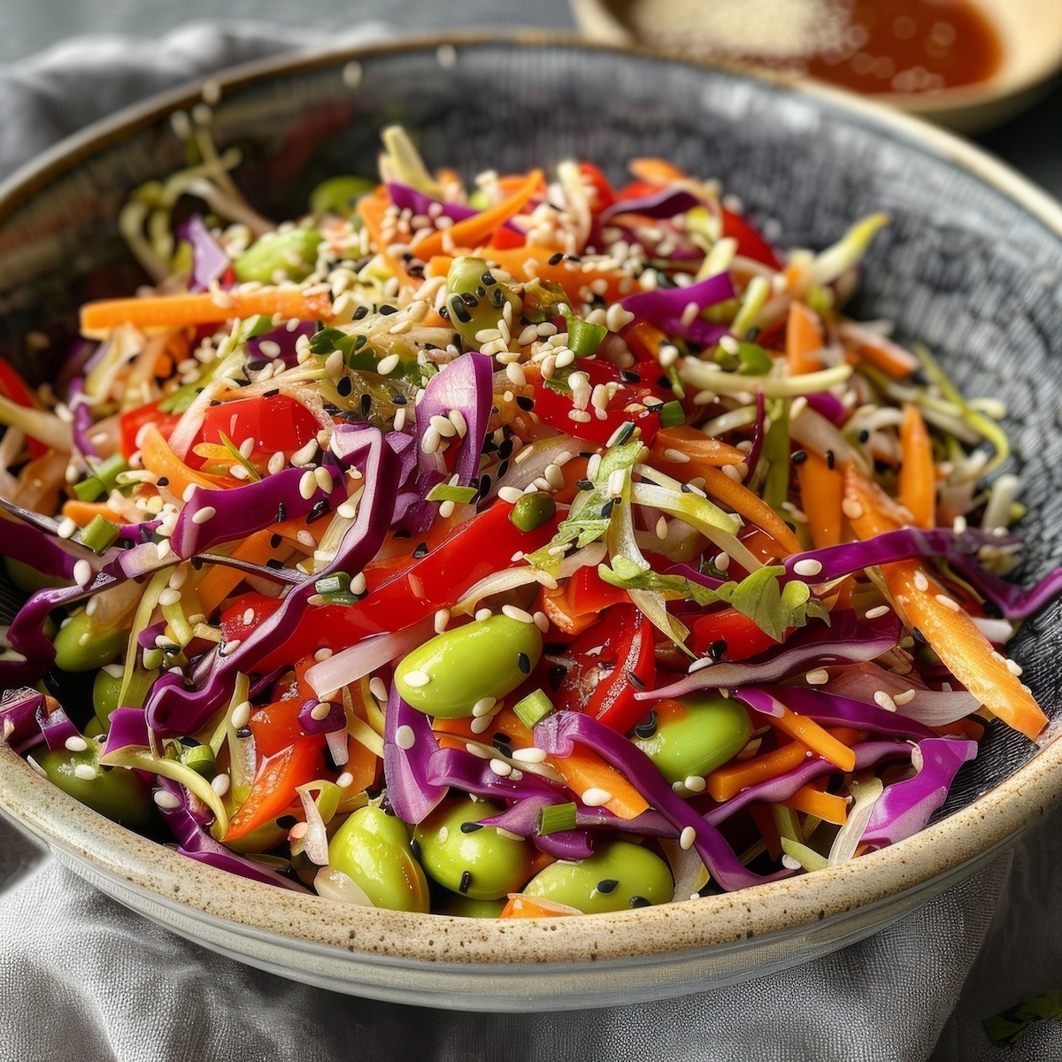 Asian Slaw with Miso Dressing