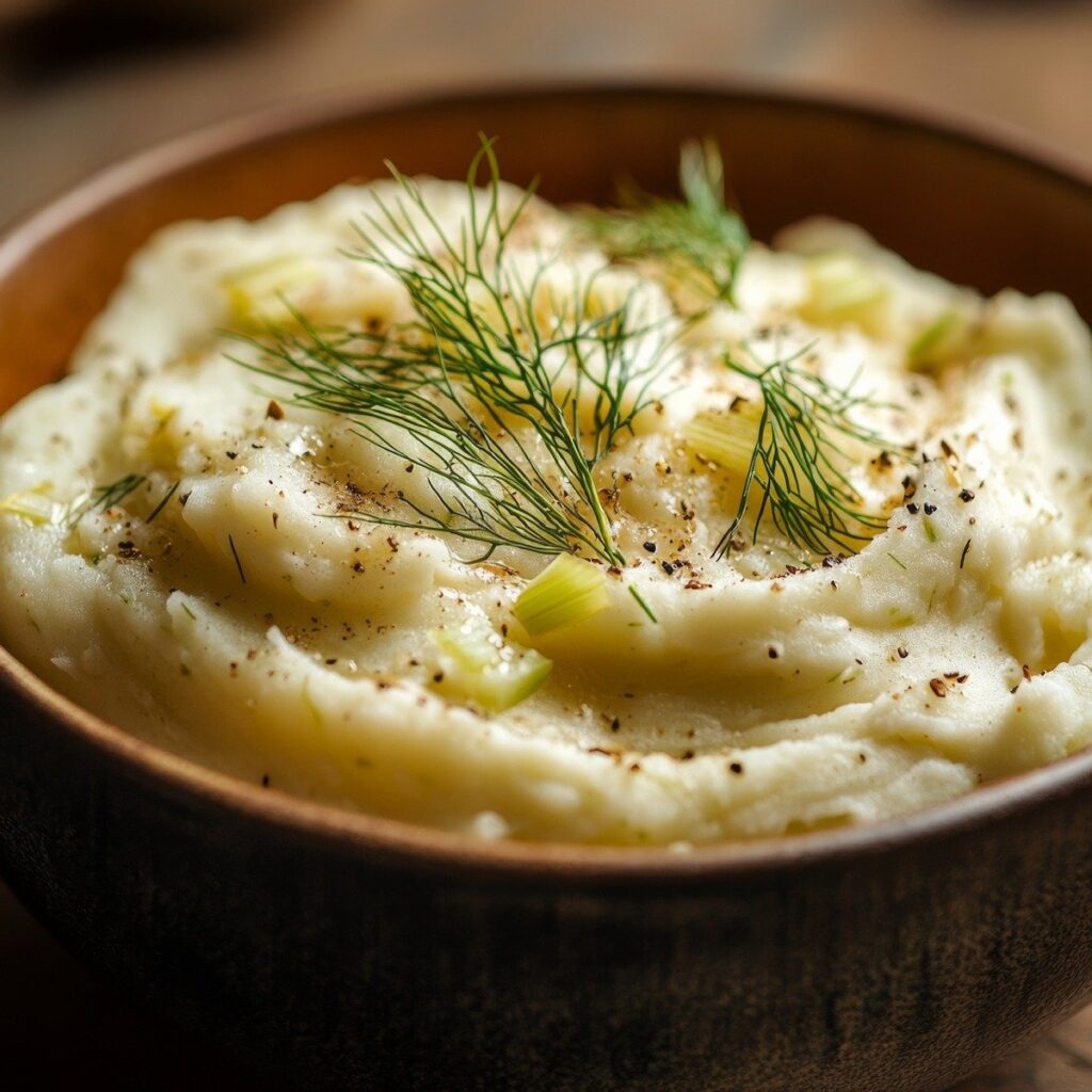 Creamy mashed fennel potatoes recipe