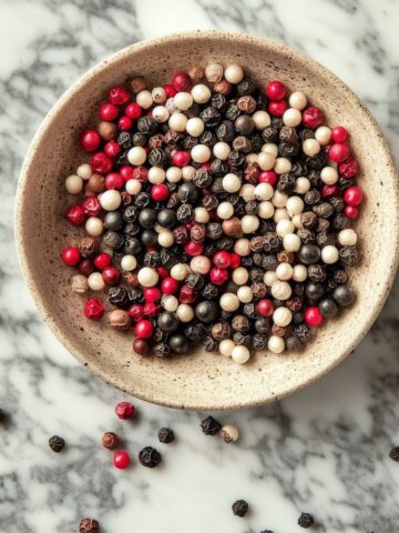 Black, White, Pink Peppercorns