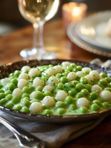 Creamy Peas and Pearl Onions Recipe