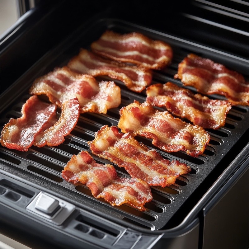 Air Fryer Cooked Bacon
